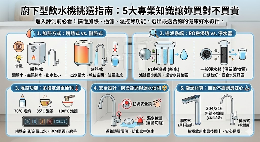 廚下型飲水機五大挑選指南