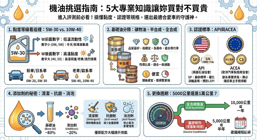 機油五大挑選指南