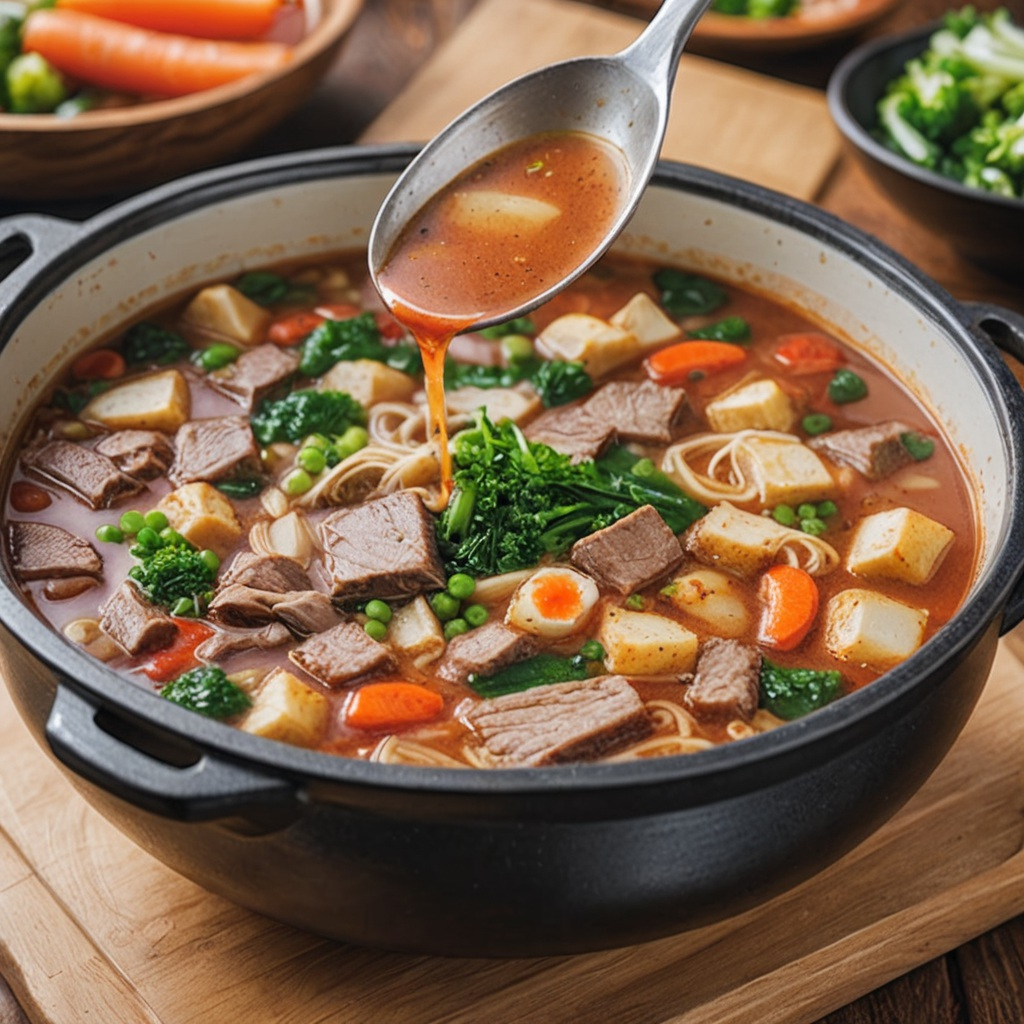 冷凍湯底示意圖