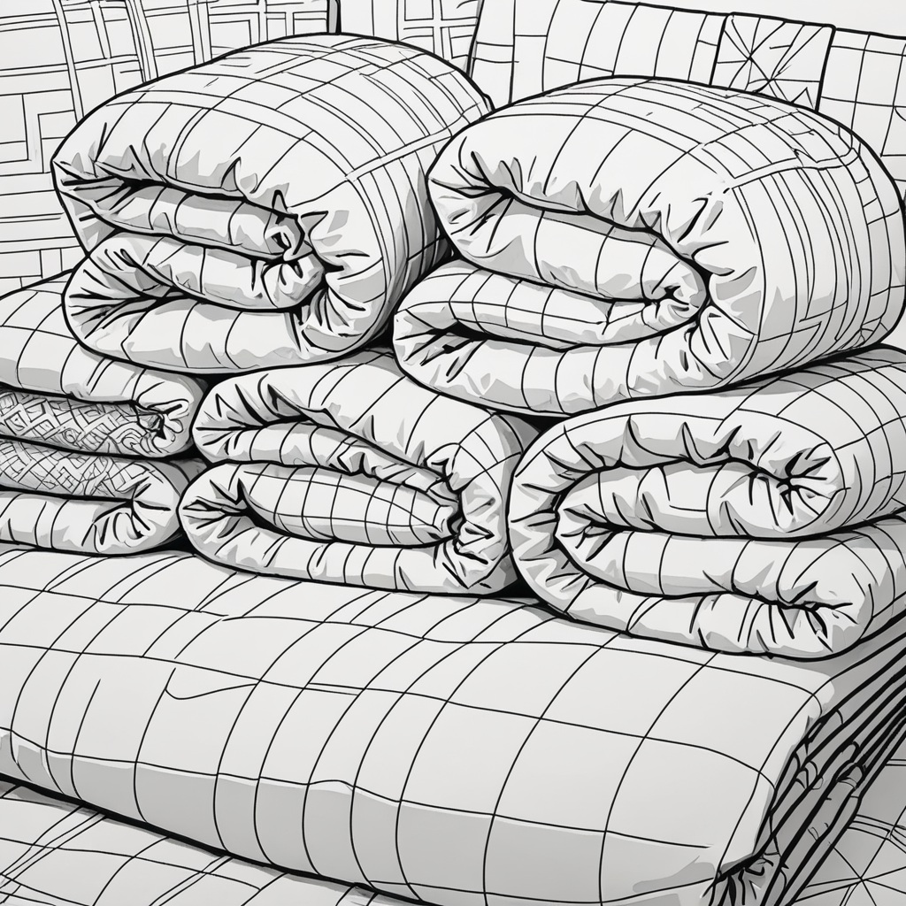 水洗冬被示意圖