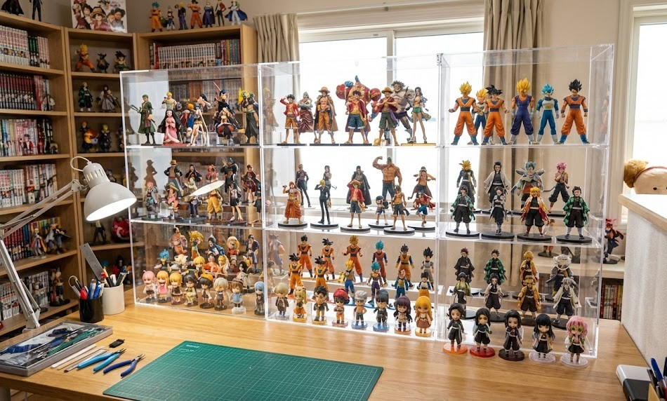 透明展示櫃示意圖