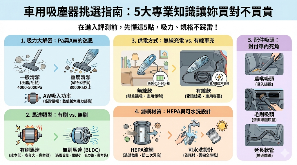車用吸塵器挑選指南