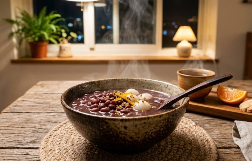 暖心紅豆湯示意圖