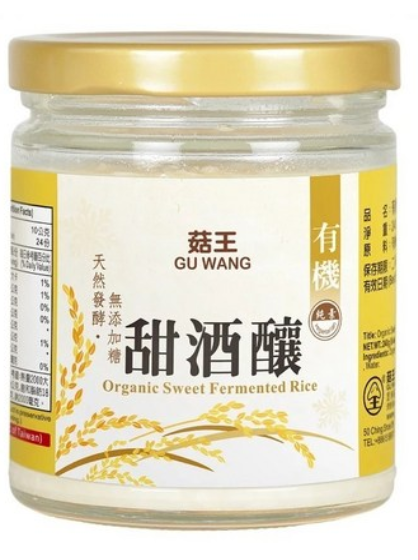 菇王 有機甜酒釀240公克/罐 