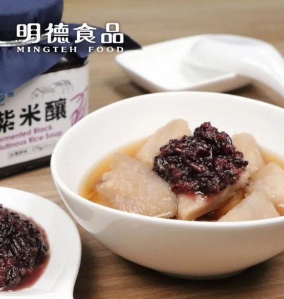 【明德食品】紫米釀(270g/罐)傳統紫米甜酒釀