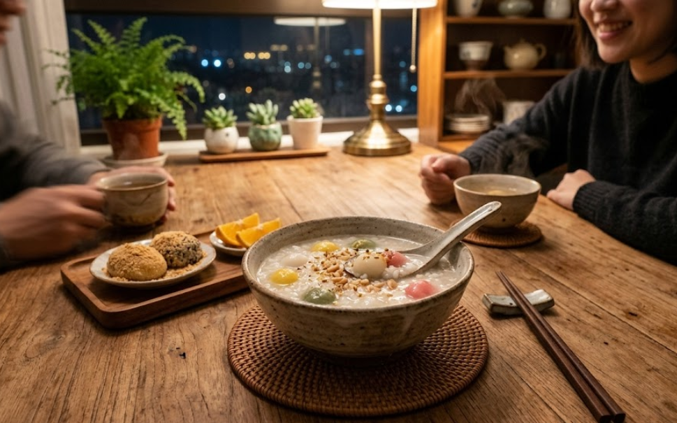 甜酒釀料理示意圖