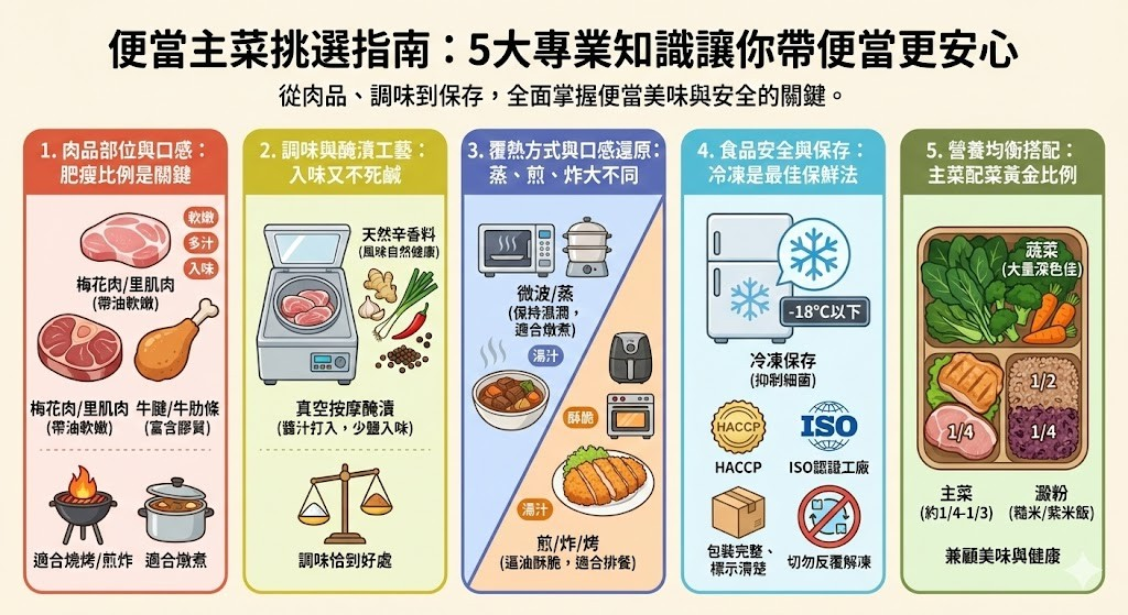 便當主菜挑選指南