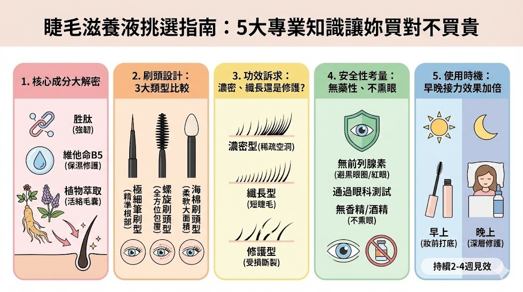 睫毛滋養液挑選指南