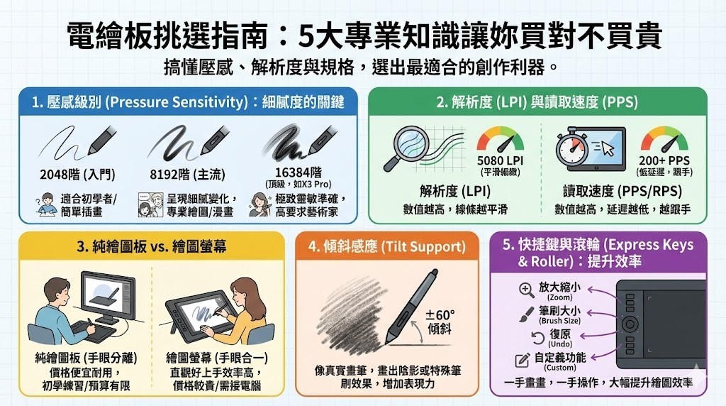 電繪板五大挑選指南