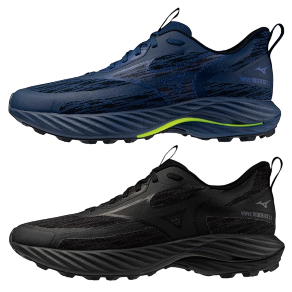 Mizuno 美津濃 慢跑鞋 男鞋 防水 WAVE RIDER GTX 3