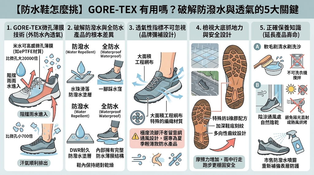【防水鞋怎麼挑】