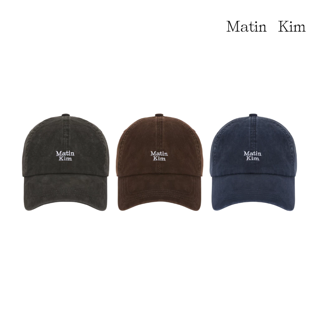 【MATIN KIM】官方直營 迷你LOGO刺繡棒球帽 三色