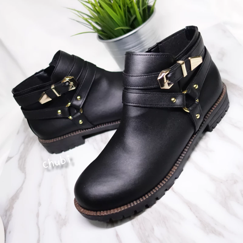 MIT台灣製 拉鍊短靴 騎士靴