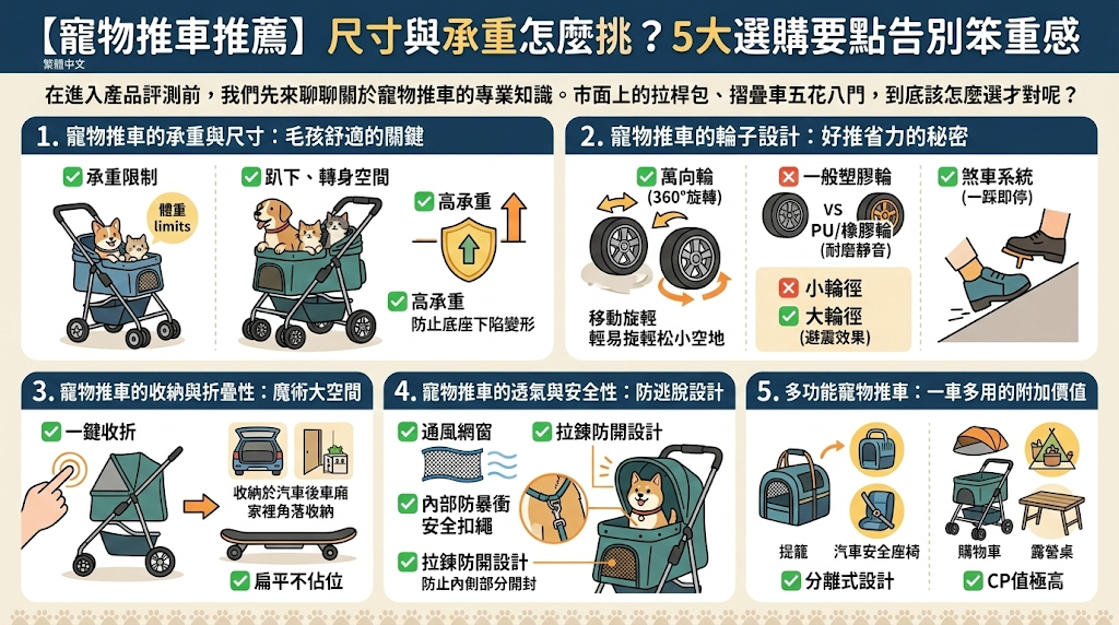 寵物推車推薦怎麼挑